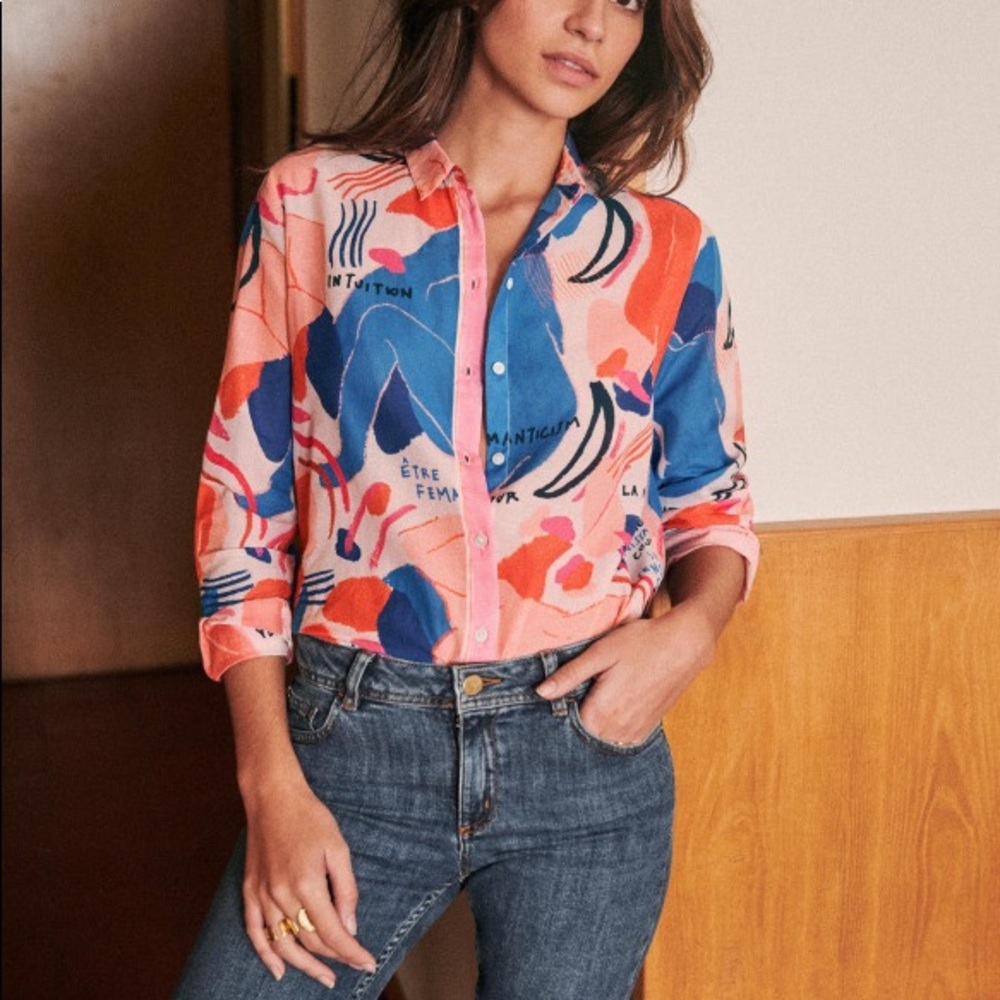 Sézane Chemise Pierro - Femme Blue